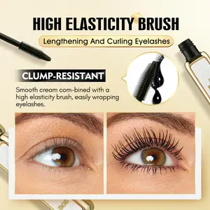 Lambskin Gold Mascara - Waterproof, Smudge-proof, Lengthening, Volumizing, Curling Eyelash Primer