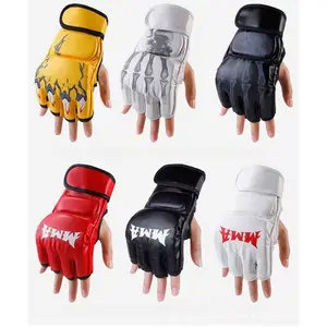 1 pair of split finger boxing gloves, adjustable boxing gloves, suitable for beginners in boxing training, boxing, martial arts, combat training, Taekwondo and Muay Thai mixed martial arts gloves, training equipment, men's and women's sports boxing gloves