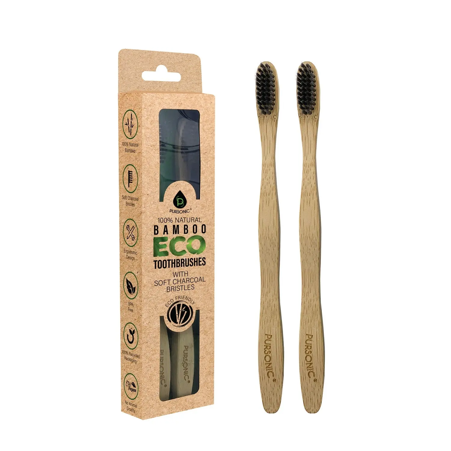 100% Natural Bamboo Toothbrush 100% Natural Bamboo Toothbrush
