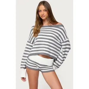 Edikted Women's Saphi Striped Oversized Knit Sweater