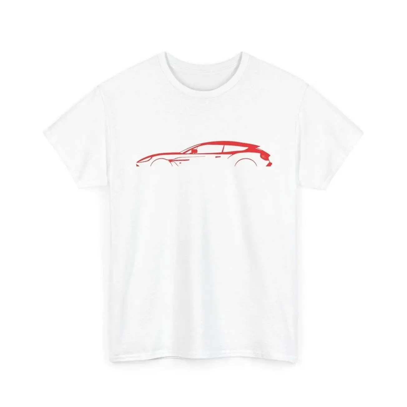 AM Vanquish Zagato Shooting Brake Silhouette Red Car T-shirt Sweatshirt Hoodie, Car Enthusiast and Fans Gift