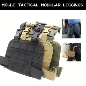 MOLLE Adjustable Leg Drop Panel Rig, Includes Waist Belt and Thigh Straps, Perfect for Outdoor Activities, Enhances Mobility and Comfort