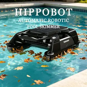 Pool Vacuum - Solar Robotic Pool Skimmer for Above Ground Pools, Cordless Auto Cleaner, 24/7 Continuous Cleaning, Solar & Battery Dual Charge, 3-Hour Runtime, Smart Sensors, AI Navigation, Obstacle Avoidance, 5L Capacity #FathersDayGift