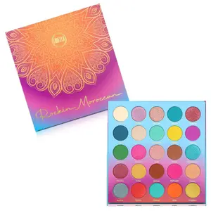 Lurella Rockin Moroccan 25 Color Glitter & Matte Eyeshadow Palette - Makeup Cosmetic
