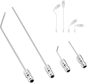 Pressure Washer Needle Nozzle Kit – Stainless Steel Flush Wand Extension Spray Tips, 1/4" Quick Connect – 1-2GPM For Washing Machine, AC Coil, Water Heater, Auto Detailing, Appliance Cleaning