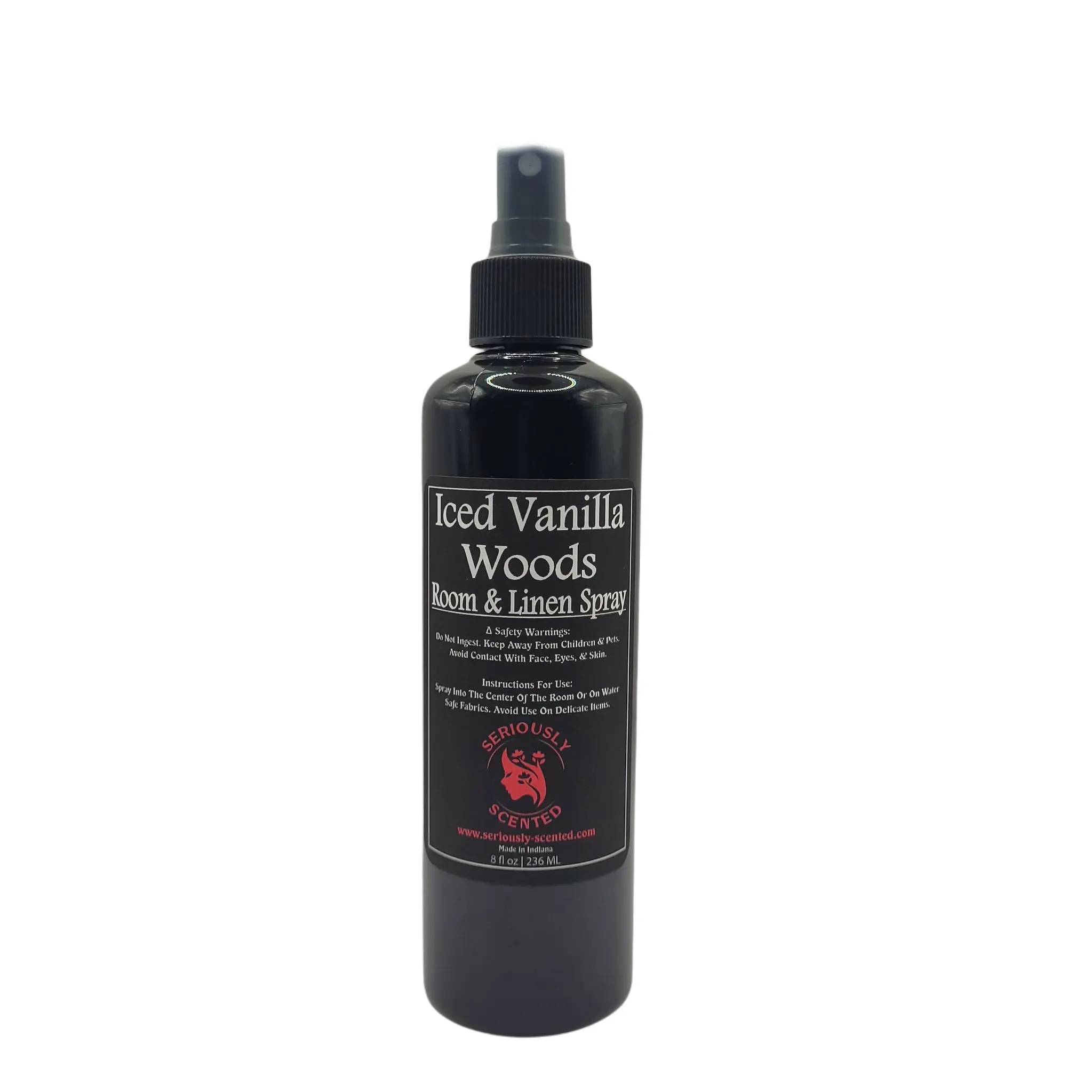 Iced Vanilla Woods (type) - Room & Linen Spray - 8oz air freshener long lasting aroma