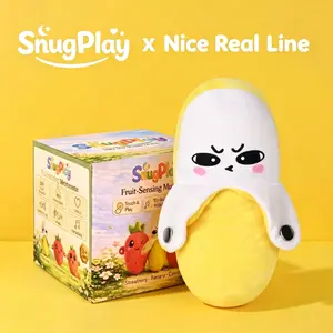 SnugPlay Interactive Music Plush Toy Set – Banana, Strawberry & Carrot Electric Plush Toys for Parent-Child Interaction, Couples & Friends Prank Toy, Valentine’s Day & Easter Party Fun Gift for Kids & Adults stuffed animals cute girly gifts