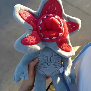 27cm/11.63in Stranger Things Demogorgon Plush Toy, Stuffed Animal, Soft Huggable Stuffed Doll, Upside Down World Man-Eating Plant Monster Doll, Realistic 3D Teeth Details, A Collectible Item For Stranger Things Fans, A Gift For The Holiday