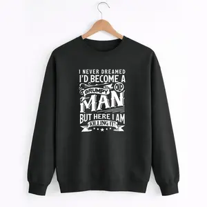 Novelty Long Sleeve Sweatshirt – Funny Grumpy Old Man Birthday Idea