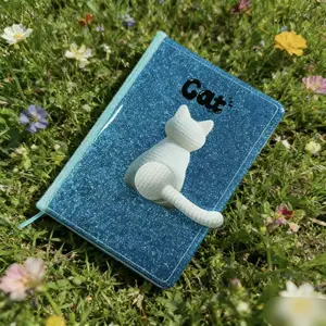 Beautiful Cat Notebook, Adorable Design, Perfect for Spring, Realistic Cat Illustration, Ideal Gift for Cat Lovers