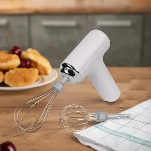 Portable Electric Mixer and Beater, USB Charging, Lightweight, Easy-To-Use Handheld Blender, Ideal for Baking Cakes Cookies Muffins