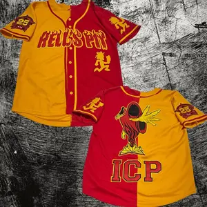 Split Colors Hell's Pit Baseball Jersey, ICP Juggalo Jersey, Gift For Him, Gift For Her, For Any Season, Classic Styles
