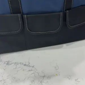 WINHUNT Large Tool Bag, 1680 Denier with 5 Exterior Pockets Electrician Tool Bag, Ideal for DIY Enthusiasts and Craftsmen Tool Bags for Men Heavy Duty, Blue