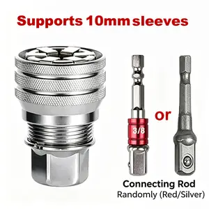 Multi-Function Universal Socket Wrench Tool - Universal Maintenance Tool, Adjustable Universal Socket Wrench, Universal Socket Tool for 3/8" Drive Ratchet Torque Wrench & Power Drill (Connecting rod random color)
