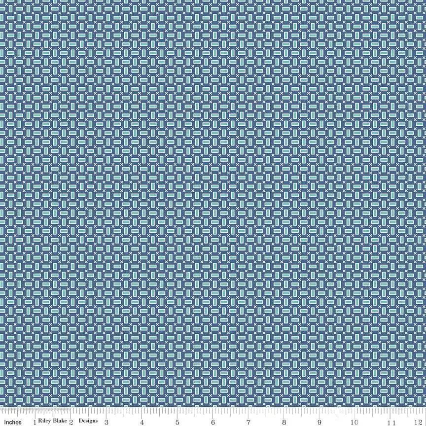 Fabric Riley Blake Denim Tola Bee Vintage by the Quarter Yard C13077-DENIM