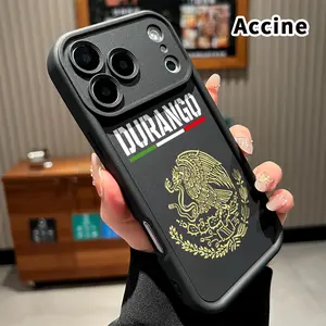 Phone Case for iphone 17 Pro Max 16 Plus 15 14 13 12 11 XR Air E Durango's Emblem Glory Pattern Soft Matte TPU Armor Lens Protection Rugged Phone Back Cover for Boy