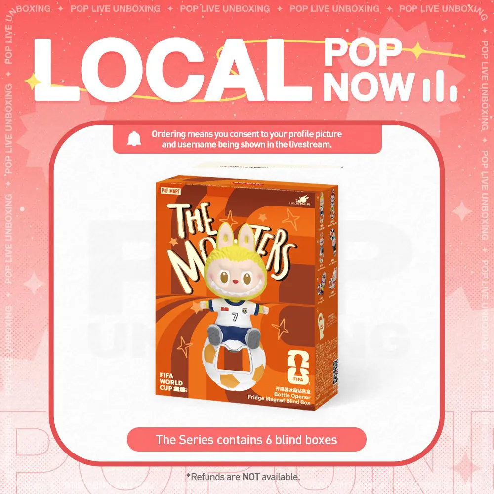 [POP NOW] POP MART THE MONSTERS × FIFA SERIES - Bottle Opener Fridge Magnet Blind Box