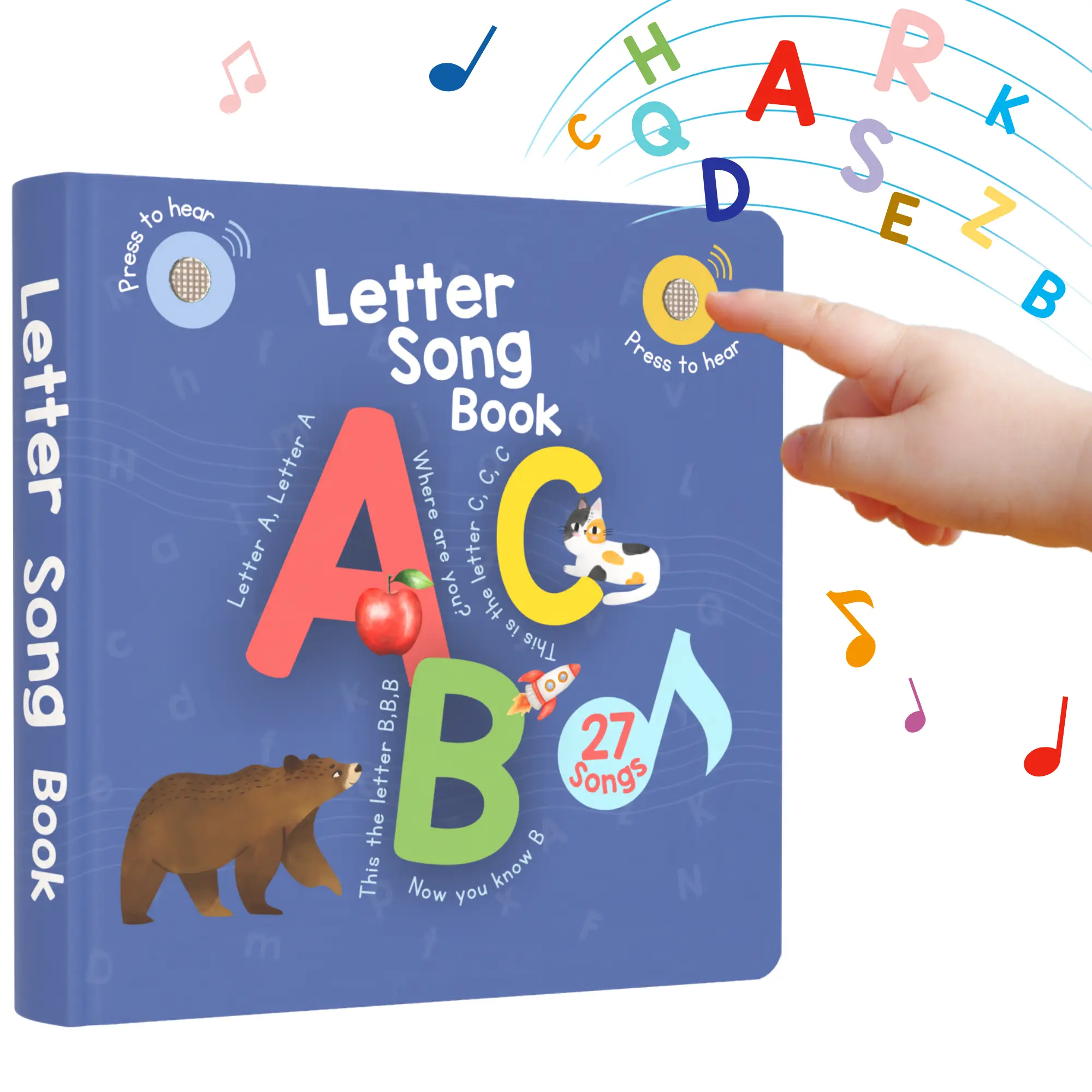Interactive Letter Song Book Toy for 1 Year olds