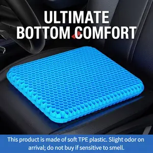 Summer Cooling Gel Seat Cushion, Breathable Honeycomb Design Ice Pad for Car & Home Office, Ergonomic Soft Pressure Relief Pad for Ultimate Comfort, Stay Cool All Day