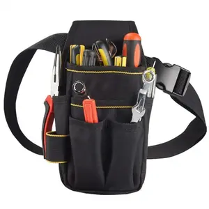 Car Auto Repair Tool Storage Bag, Convenient Professional Electrician Tool Bag with Belt, Oxford Cloth Waterproof Tool Belt Stand Kit Pocket, Tool Bag Organizer