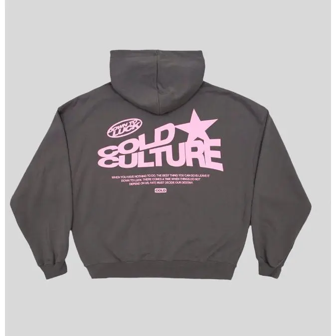 Cold Culture DOWN TO LUCK Unisex Heavy Cotton Tee, Graphic Hoodie, Retro Vintage Style, Unisex Streetwear Pullover