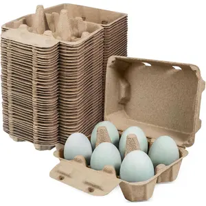 25 Pack Jumbo Blank Top Duck Egg Cartons - Each Holds Half Dozen Duck Eggs