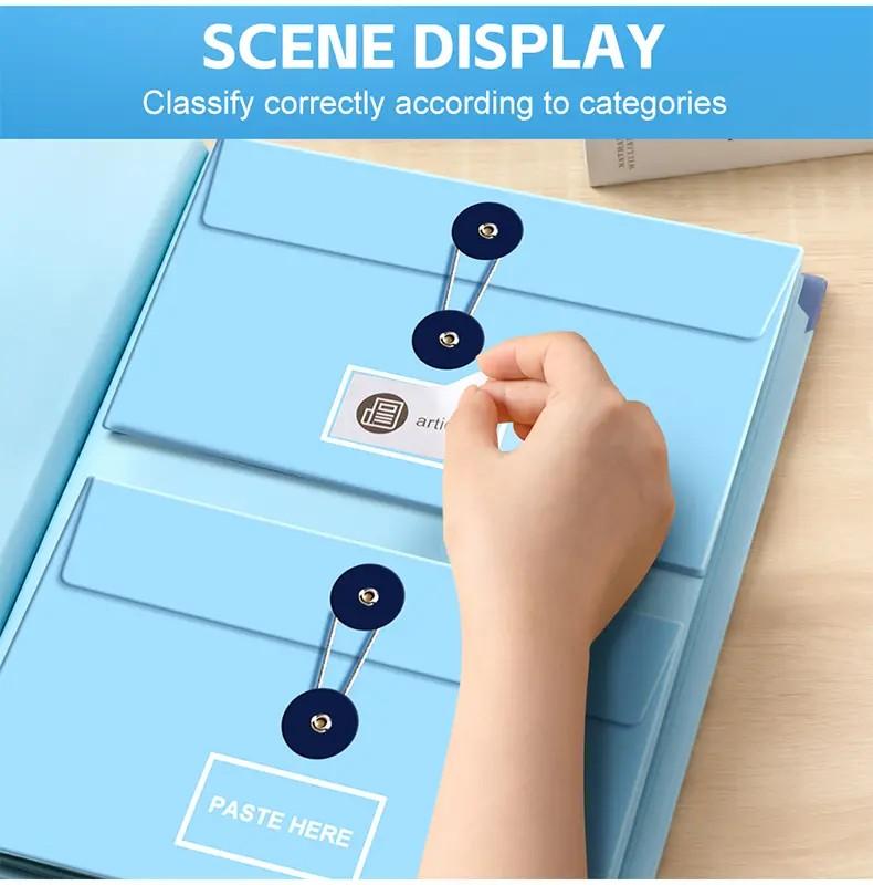 Accordion File Organizer Manila Pocket Document Folder for Passports, Birth Certificates & Important Papers - Office & Home Storage,  Travel, Anniversary, Graduation & Family Storage