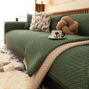 Vintage American Farmhouse Thick Plush Sofa Cushion, Multi Colors & Sizes Pet-Friendly & Scratch-Resistant | for Fall & Winter Stain-Proof, Machine Washable Sofa Couch Covers Home Decor Essential for Living Room, Bedroom, Dining & Office