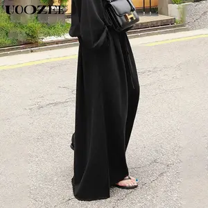 UOOZEE Women's  Oversized Leg Solid Color Pants - Simple and comfortable, No Sense of Restraint, suitable for casual daily wear, home, easy party  trouser casual loose Womenswear Bottom