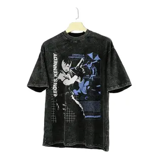 [Washed T-Shirt] Leon S. Kennedy - Survival Horror - Parasite Eve - Clock Tower Shirt, Fashion Cotton, Full Colors, Full Sizes, For Men, For Women