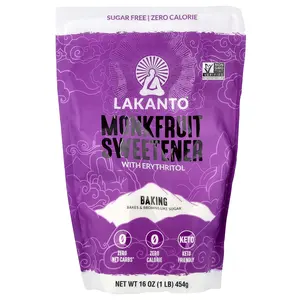 Lakanto Monkfruit Sweetener with Erythritol, Baking, 16 oz (454 g)