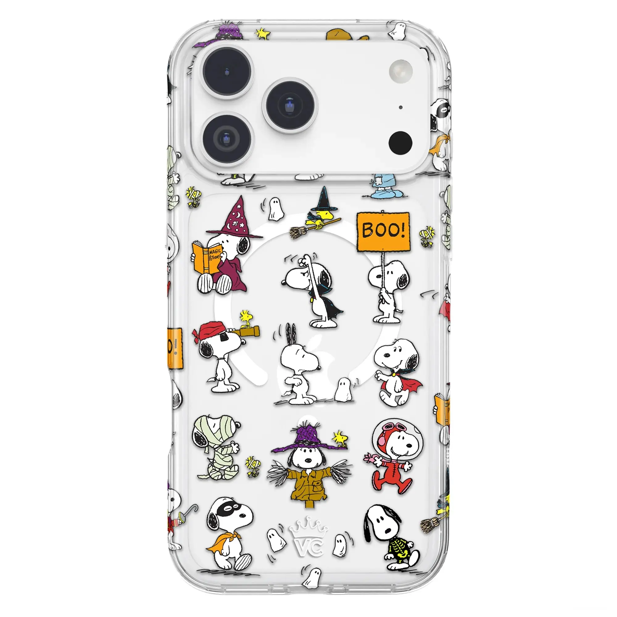Velvet Caviar Snoopy Spooky Halloween Aesthetic Phone Case - Magsafe-Fit, Shockproof Drop Protection, High-Gloss Finish Adds Festive Shine Mobile Accessory - Fits iPhone 18 Pro Max, 18 Pro, 17, 16, 15 & More Phone Cover
