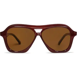 Retro 70s Square Aviator Sunglasses Womens Men Trendy Polarized Vintage Shades VL9768