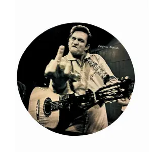 Johnny cash Turntable Slipmats Pair