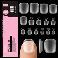 (Toe Nail Tips Only)Wider Square Short 180pcs 