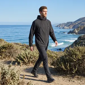 UPF 50+ Unisex Sun Protection Jacket, Lightweight Waterproof Hooded UV Block Coat, Quick Dry Breathable Sun Shirt for Men Women Outdoor Hiking Running