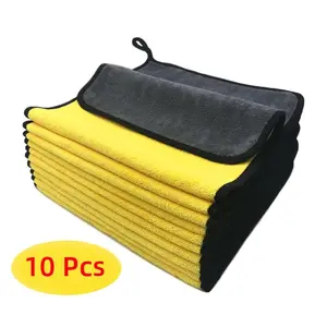 Car Washing Towels - 10 Pcs | Wipe Away Grime Shine Like New | Gentle on Paint Mighty at Cleaning | Absorb Fast Clean Smoothly for Sparkling Rear & More | The Go To Towels for a Spotless Car Finish