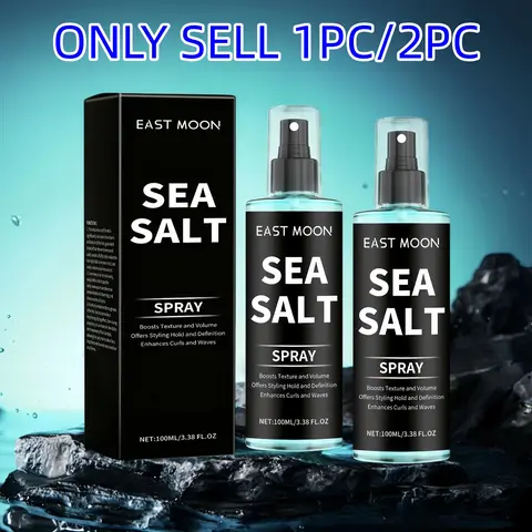 Sea Salt Curling Hair Spray for Curls, Long-Lasting Hair Styling Spray, Curly Style, Curly Hair Products, Professional Hair Styling Product for Men, Hair Styling Mist with Natural Messy Texture and Long-Lasting Hold