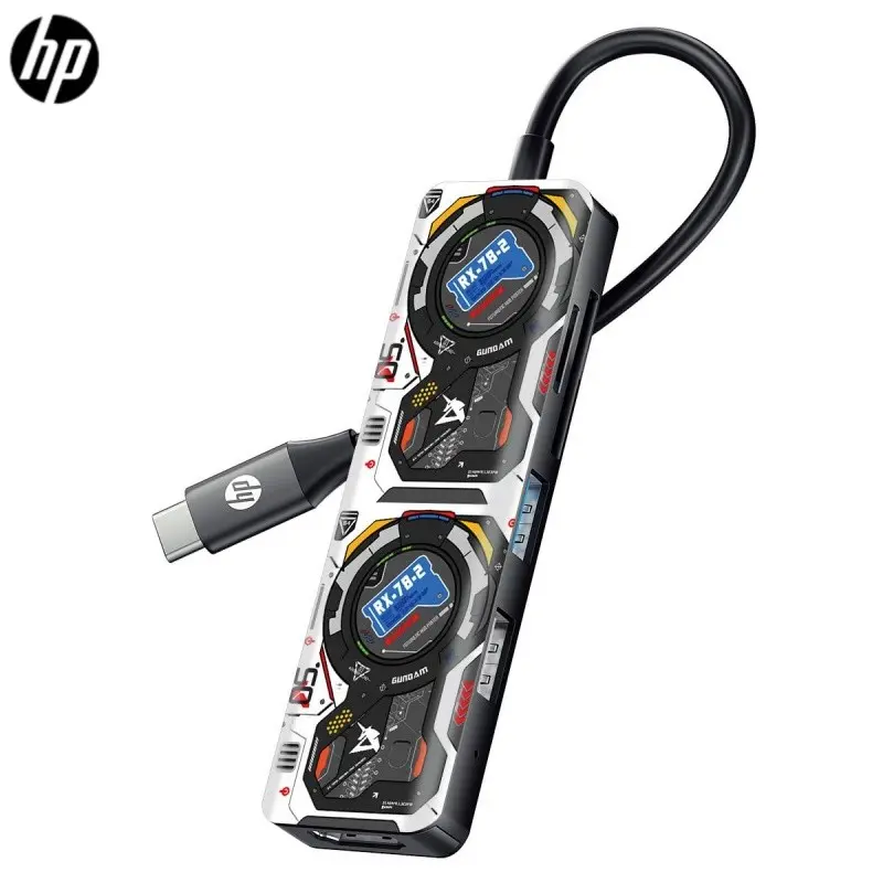 Hp Armor Four-In-One Expansion, Ethernet, Vga, Displayport, PD 100w Fast Charge, SD/TF Card Reader, Audio Interface, USB 3.0 and 2.0 Ports, Multiple USB Port