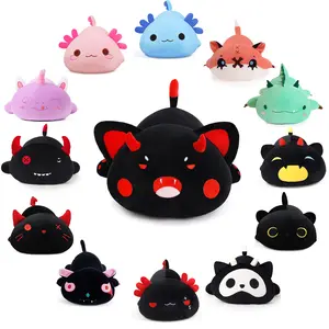 SNOWOLF 11.8" 19.7" Axolotl Plush Pillow Cat Plush Pillow Cute and Soft Axolotl Stuffed Animal Plush Cat  Unicorn Dinosaur Fox Plushie Toy Great Gift For Kids Christmas Gift for Boys Girls