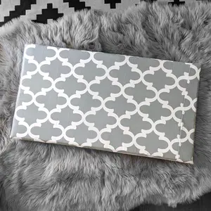 SALE IKEA Bankkamrat, Hemmahos, Stuva Bench Pad Cover  Gray Retro Pattern