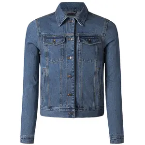 Alpine Swiss Womens Denim Jacket Classic Trucker Jean Jacket Button Up Coat