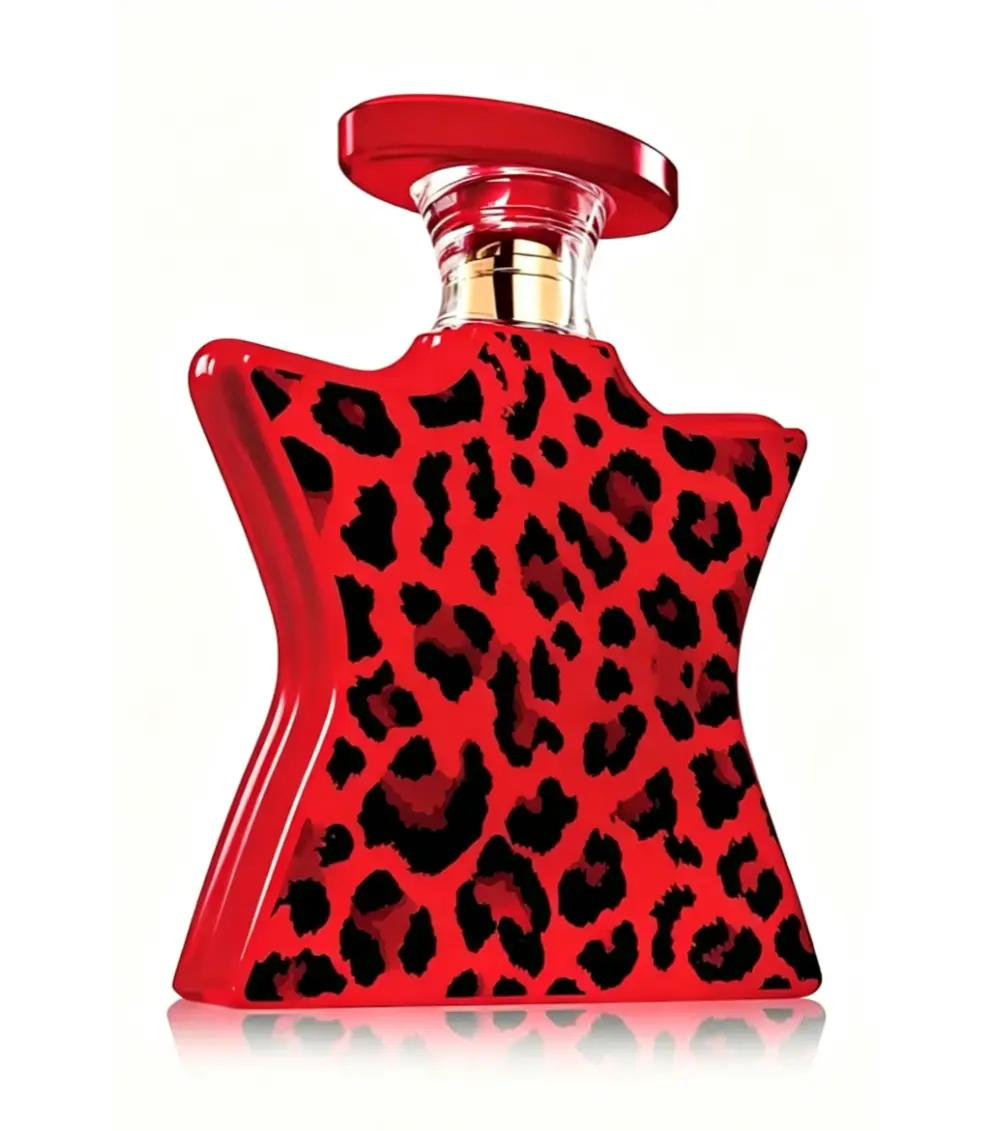Unisex Perfume, Bold Red Leopard‑Print Irregular Star‑Shaped Bottle, Spicy Warm Scent 100ml