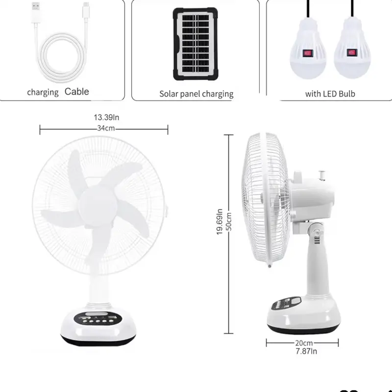 Rechargeable solar power fan Rechargeable solar power fan