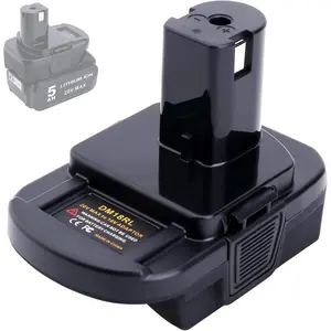 DM18RL Adapter Compatible with Ryobi 18V Tools, Adapter Compatible with Mil-Waukee M-18 18V & Compatible with  20V Max  to Replacement for 18Volt ONE+  P102 P109Quesear