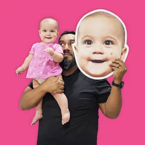 Extra Large Custom Head Cutout on Foam Board Decor Photo