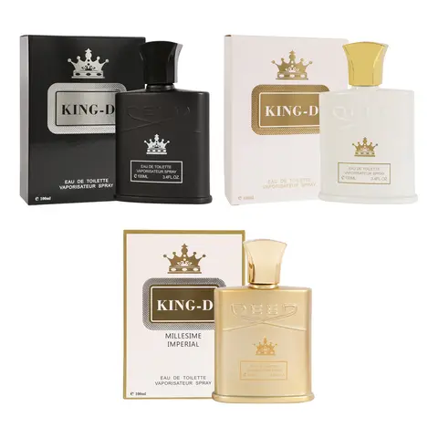 Bundle of King-D Spray Cologne Eau de Toilette for Men - 100ml/3.4fl.oz. - Men's Fragrance