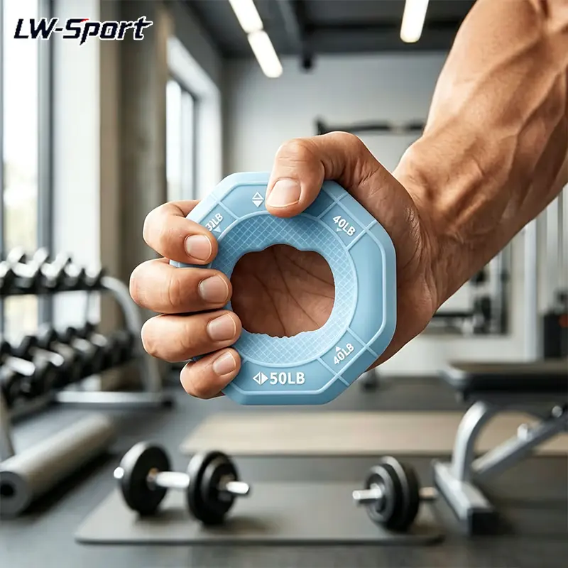 1Pc Hand Grip Strengthener Silicone Grip Ring,3 Resistance Levels Grip Strength Trainer,Non-Slip Forearm Wrist Exerciser for Stress Relief Muscle Relax Injury Recovery Home Office Workout for Men Women