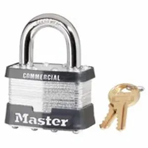Master Lock Laminated Padlock Keyed Alike Key Code 0303, No 5