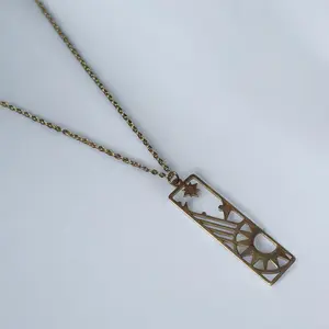 Suncatcher Chain Handmade Necklace for Women Stainless Steel Hypoallergenic Tarnish Resistant 15-17"